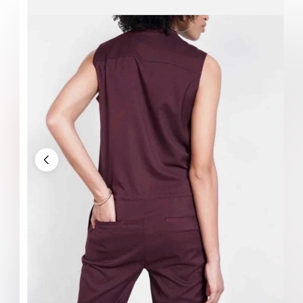Wildfang XXLarge jumpsuit, empower coverall sleeveless Eggplant 🍆 color - Picture 3 of 10